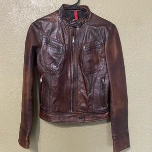 Peruzzi * made in Italy* Leather Motorcycle Jacket